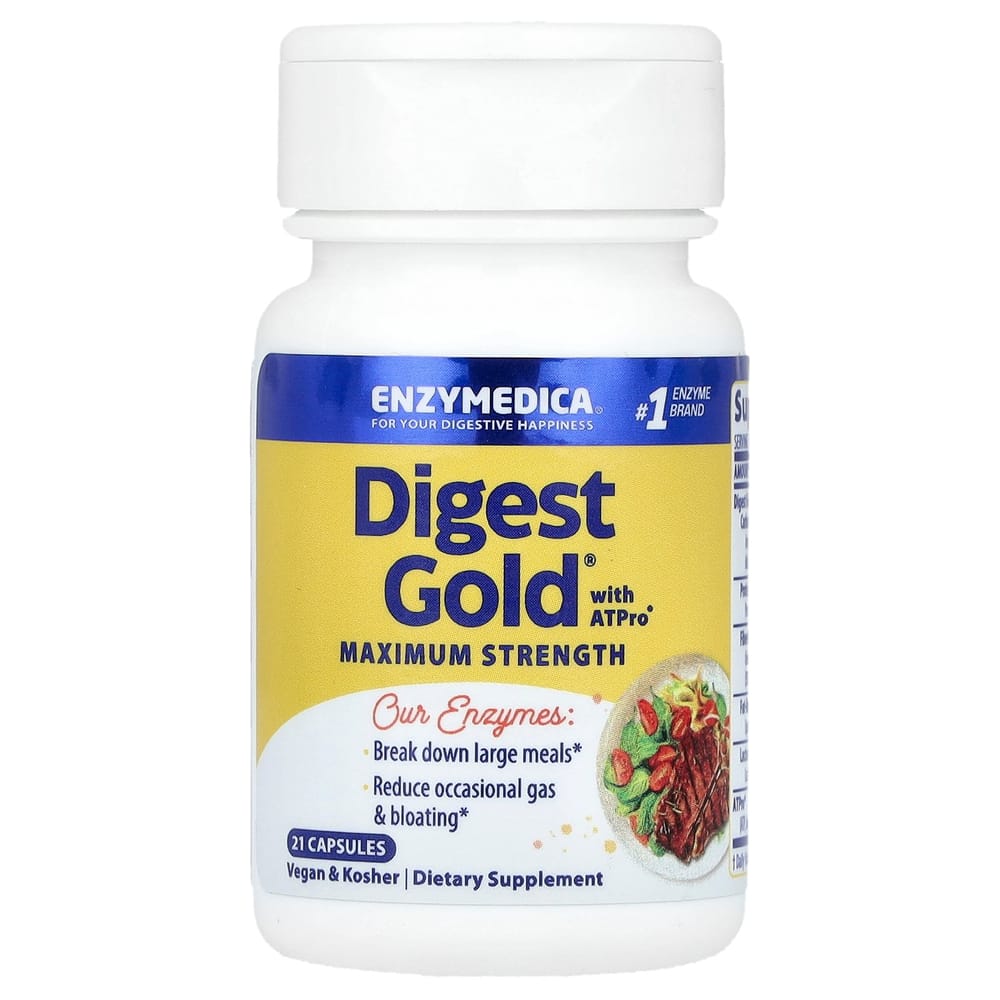 Enzymedica Digest Gold with ATPro, 21 Capsules