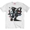 Herren Slipknot Iowa Ziegenschatten (Zurück drucken) Schmal geschnittenes T-Shirt Groß Weiß
