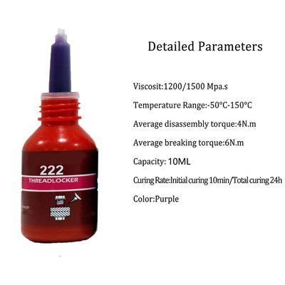 Adeziv Nou Fierbinte pentru Blocare Filete Șuruburi Curățare Ușoară -50-150 10ml