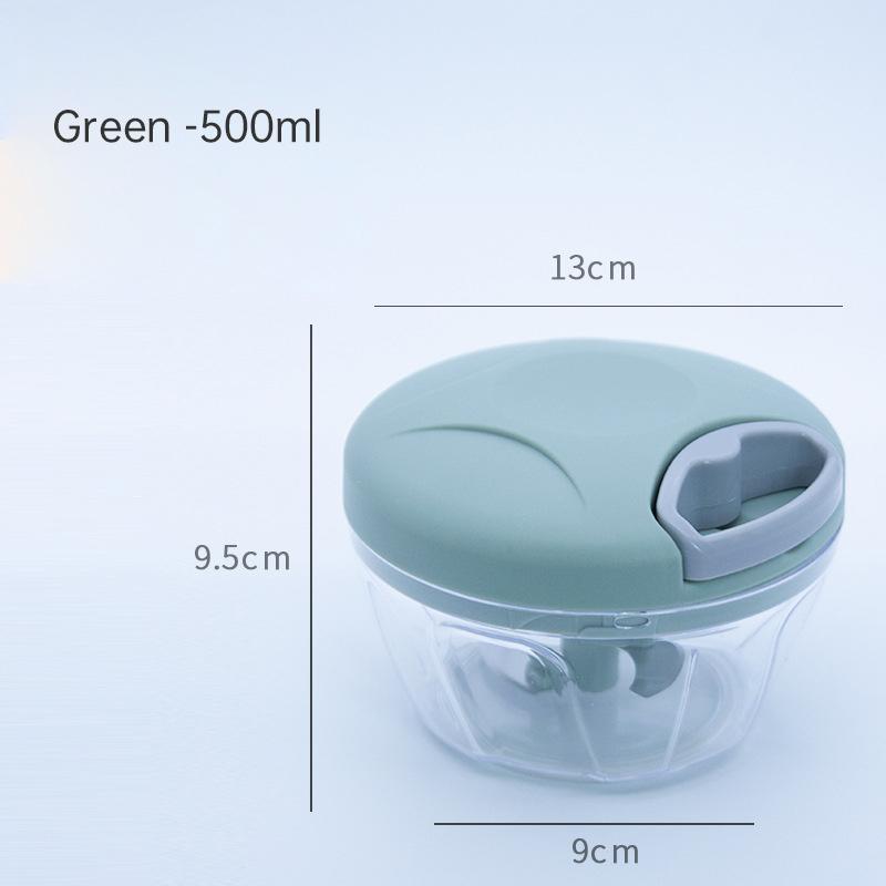 500/900ML Manual Meat Mincer Garlic Chopper Rotate Garlic Press Crusher Vegetable Onion Cutter Kitchen Cooking Accessories