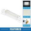Car LED License Plate Light Assembly No.6E5Z13550A for Ford Fusion 2006-2012 Plastic White Light (Set of 2)
