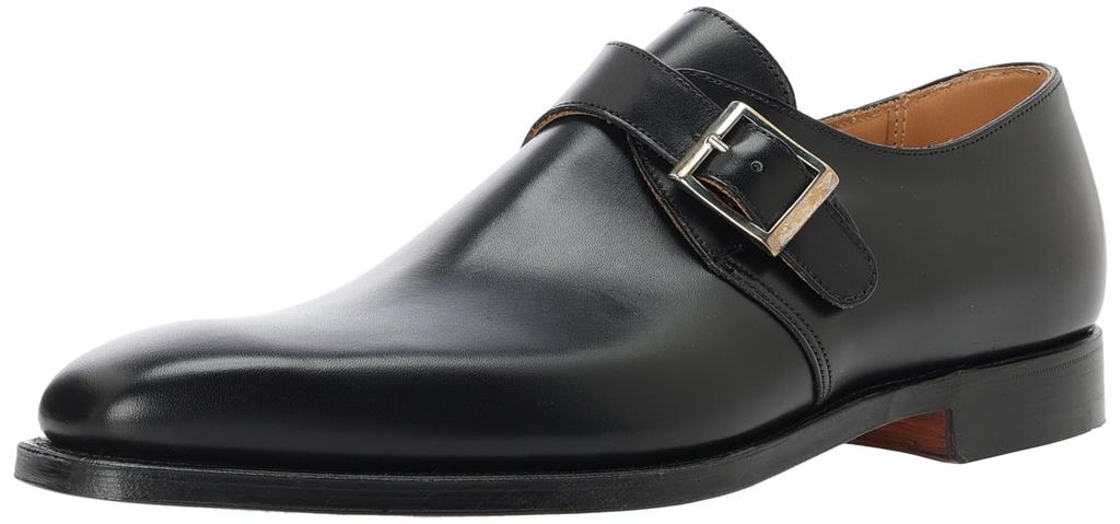 Crockett Jones MONKTON Business Size Size E & Men's Shoes, 25.0 cm, Black, (Product Code 25118AC01L1)