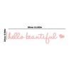 Hello Beautiful Rearview Mirror Decal Waterproof Rear View Mirror Decal Auto Sticker Hello Beautiful Sign Chic Car Decal