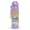 1PC Colorful Retro City Graffiti Street Art Print 750ml Portable Sports Water Bottle Leakproof Gym Outdoor Travel Drink Cup