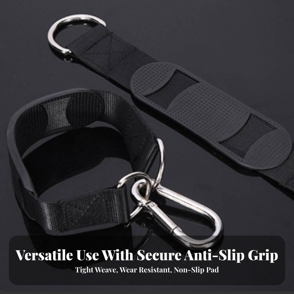 Pull-up Bar Strap with Rubber Pad Anti-Slip Hanging Carabiner for