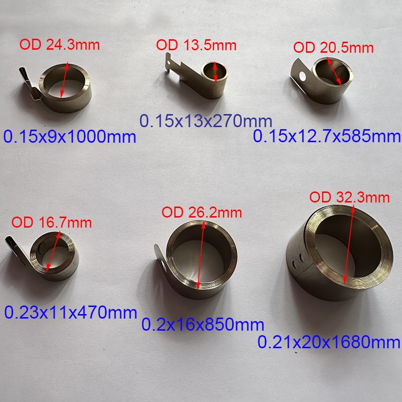 0.15--0.55mm Thickness Stainless Steel Constant Force Clockwork Spring  Electronic Return Spring