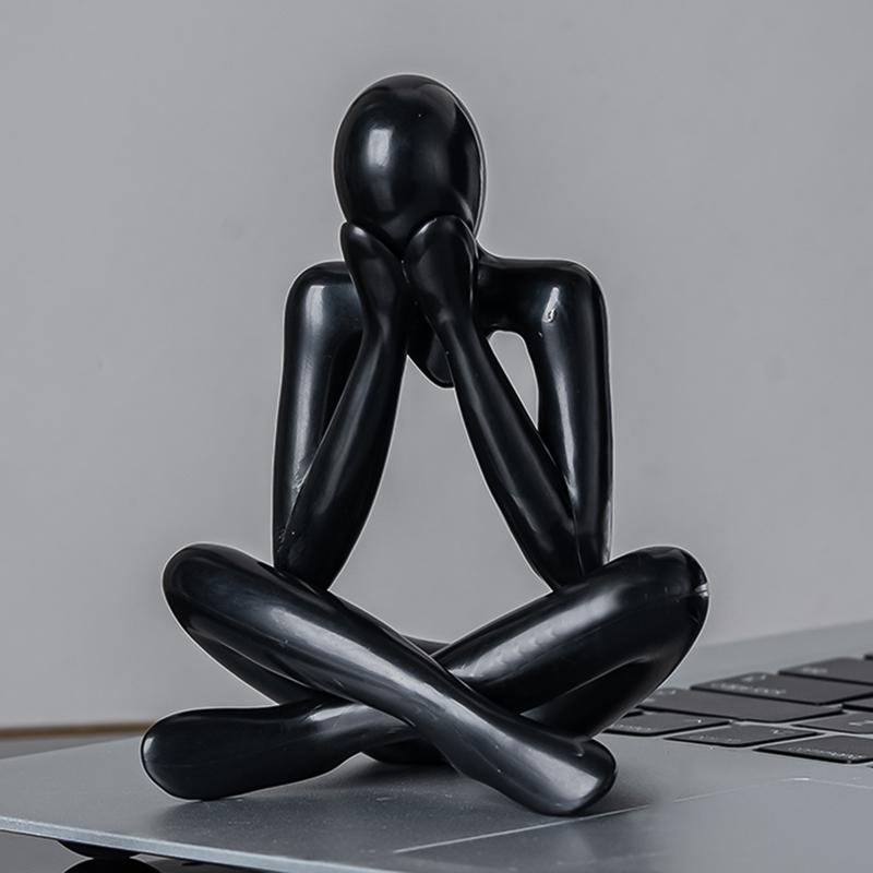 Denker Abstracte Standbeelden Sculpturen Figuur Woonkamer Huisdecoratie Bureau Ornamenten