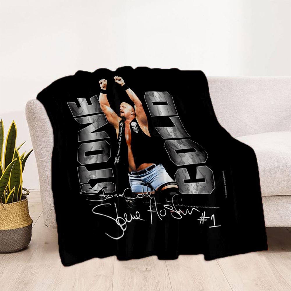 Stone Cold Steve Austin Blankets are suitable for living rooms,making them an ideal choice for outdoor travel and gifts.