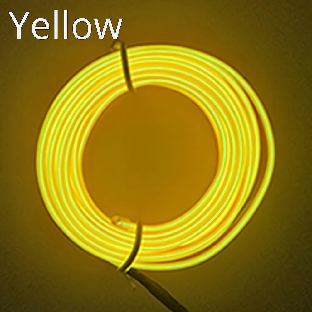 1M 2M 3M 5M Car Interior Lighting Auto LED Strip Wire Rope Tube Line Flexible Neon Light With 12V USB Cigarette Drive