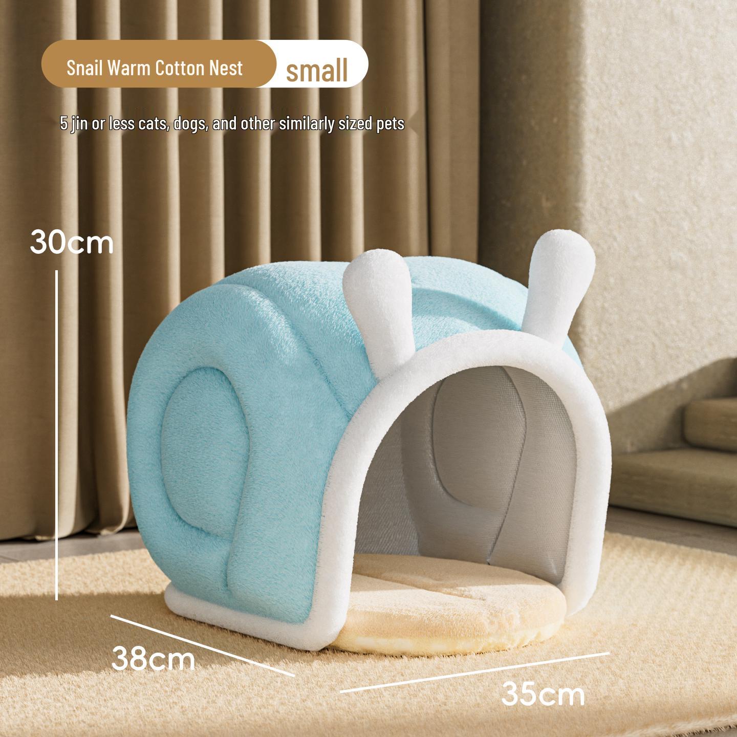 

Four Seasons Semi-Enclosed Pet Bed: Secure Nest for Cats & Small Dogs