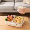 Sealed Stainless Steel Lunch Box Rectangle Rectangle Lunch Box 2/3 Gird Food Storage Box  Outdoor