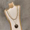 Multi Layer Choker Necklace Collar Statement Coin Pendant Necklace Women Jewelry