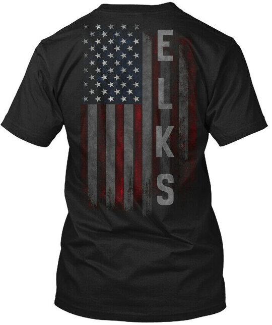 

Elks Family American Flag Tee T-Shirt Made in the USA Size S to 5XL 2XL