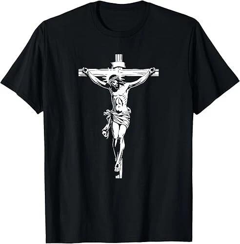 NEW LIMITED Jesus Christ On The Cross Design Christian Lover Gift T-Shirt XXXL