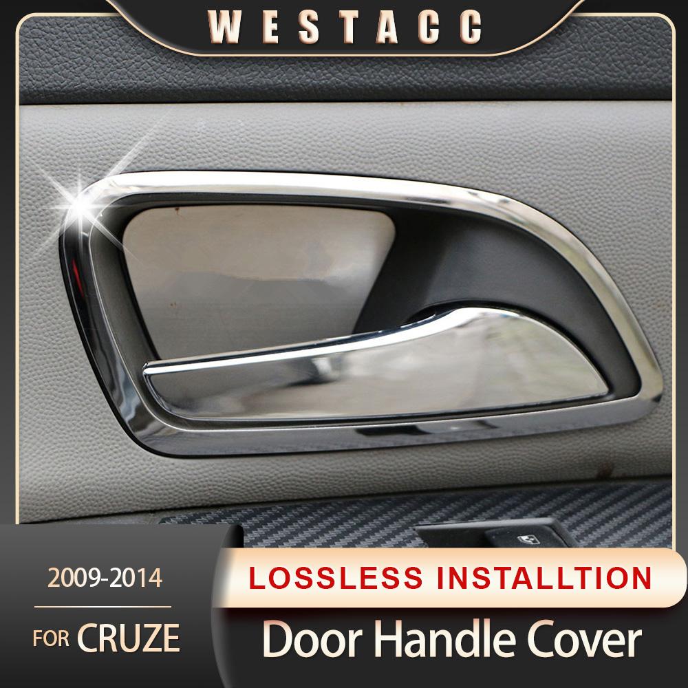 4 Stücke Edelstahl Auto Innentürgriffabdeckung Dekoration Aufkleber Rahmenverkleidung für Chevrolet Cruze 2009 - 2015