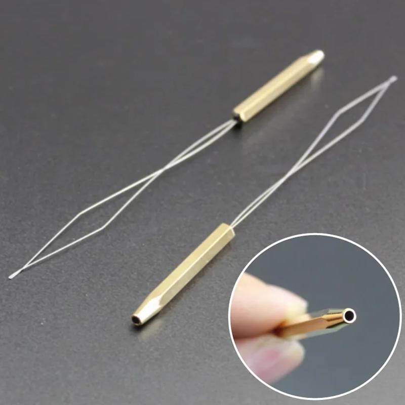 Brass Cone Head Thread Floss Spool Bobbin Holder Ceramic Tube Tip Protecting Lines Efficient Fly Fishing Tying Tools