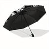 1pc Lion Head Ornament Automatic Umbrella - 8-Rib Foldable Design, Outdoor Adventures, and Family Celebrations Yy250829104