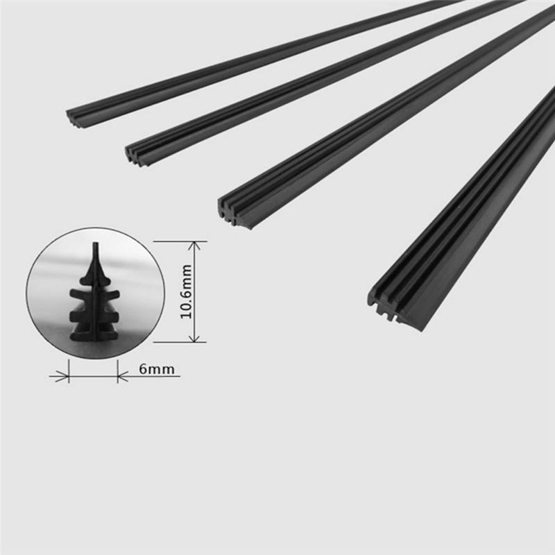 26 Inch 6mm Frameless Wind Shield Wiper Blade Refill for Car Silicone Universal ILS