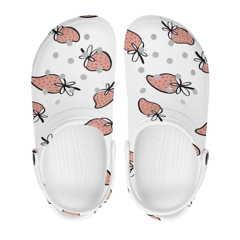 Fun Printed EVA Travel Clogs Unisex Easy Clean Breathable Travel Use Slip On Beach Garden Daily Walking Casual Slippers Beach Wear