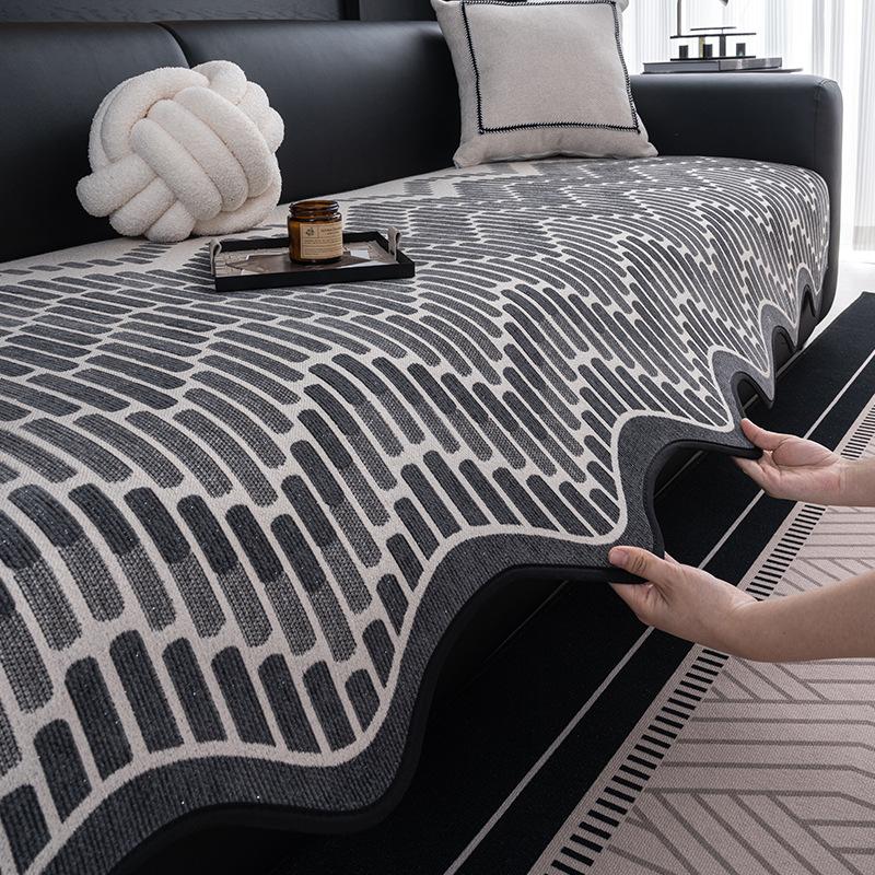 Special-Shaped Irregular Sofa Cushion Universal Light Luxury High-End Seat Cushion New One-Piece Cover Towel