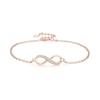 Women's Bracelet 14K Gold Infinity Bracelet AAAAA Grade Zirconia Hypoallergenic 925 Silver Women's Accessories Popular Fashion Anniversary Wedding