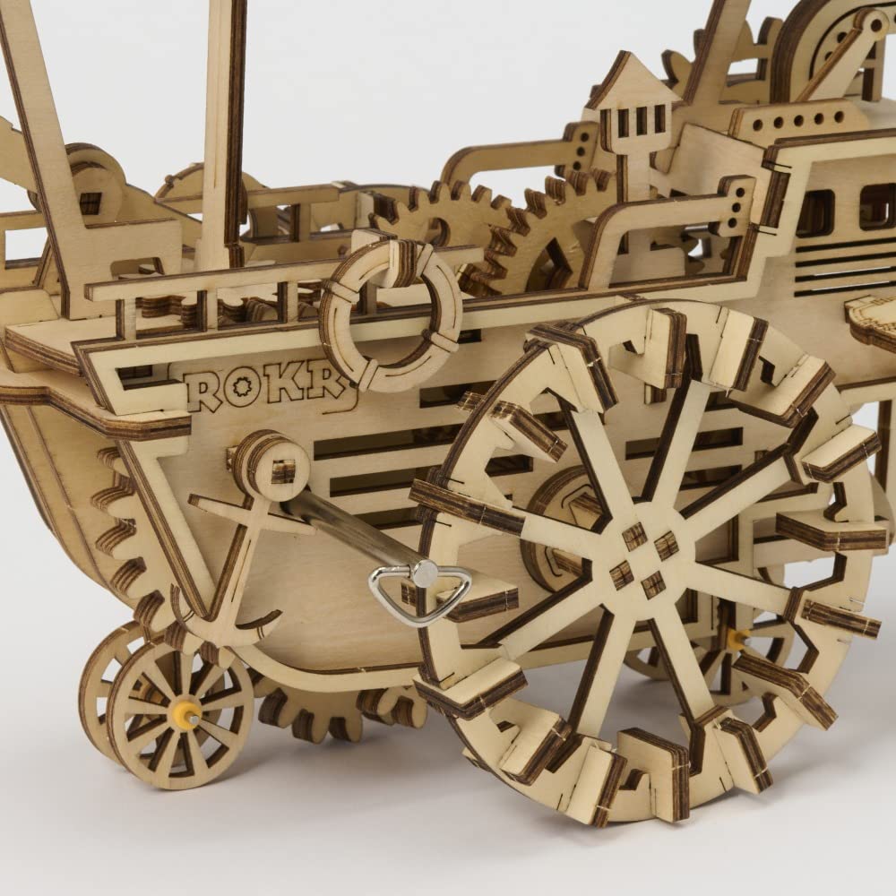 Moving 3D Wooden Puzzle Series with Japanese Instructions Tsukurundesu® (LK702 Airship)