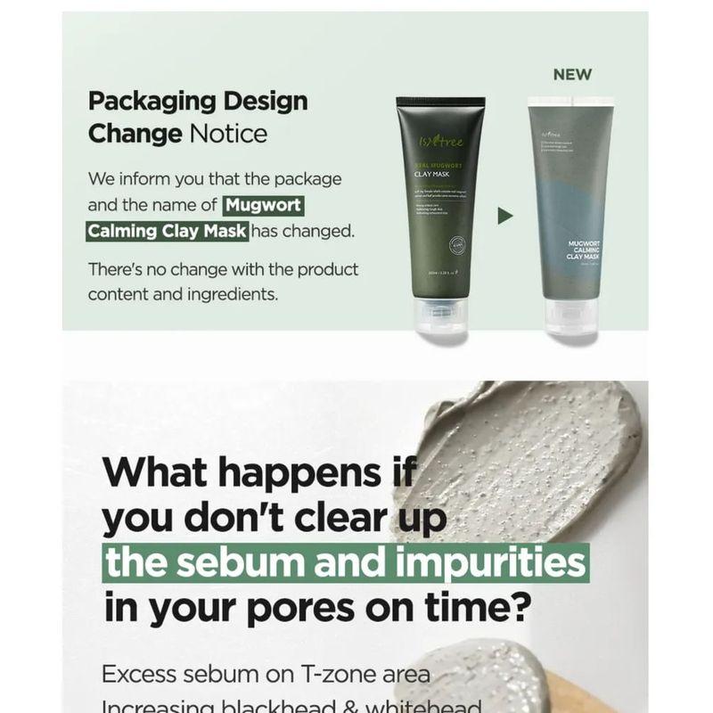 ISNTREE Mugwort Calming Clay Mask