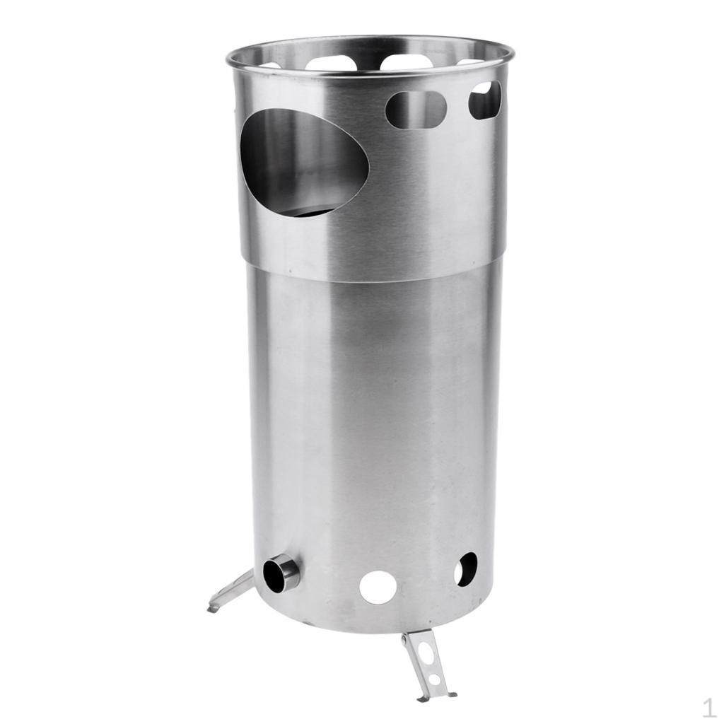 Camping Stove Cooking Wood Heater Portable Stainless Steel for