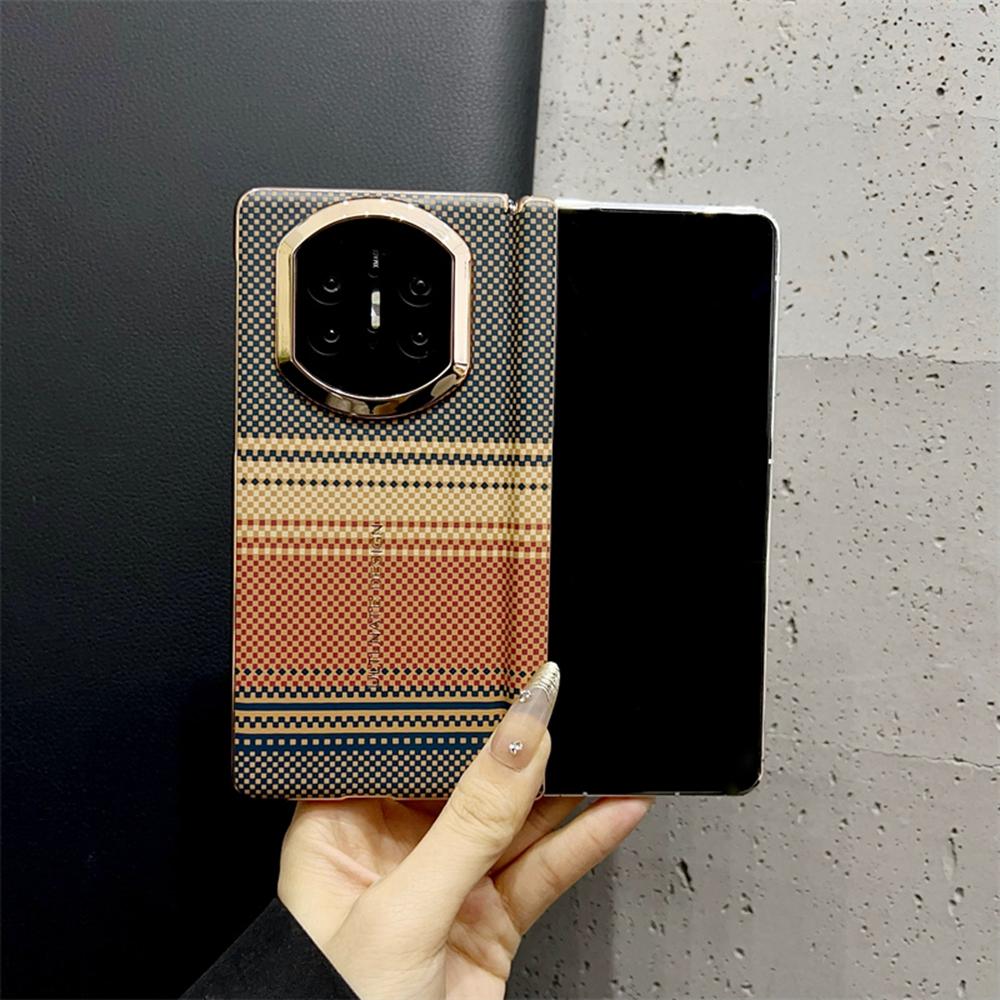 For Huawei Mate X7 Case Grid Pattern Hard PC Phone Cover