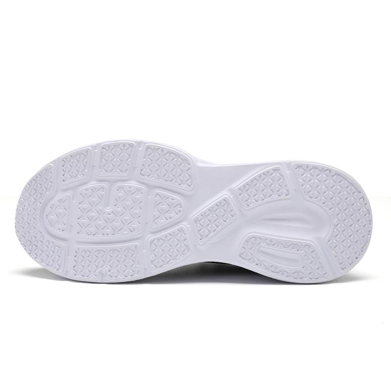 Men Breathable Mesh Running Shoes Black Thick Soled Sports Anti Slip Cushioning Walking Shoe Lightweight Fitness Training Shoes