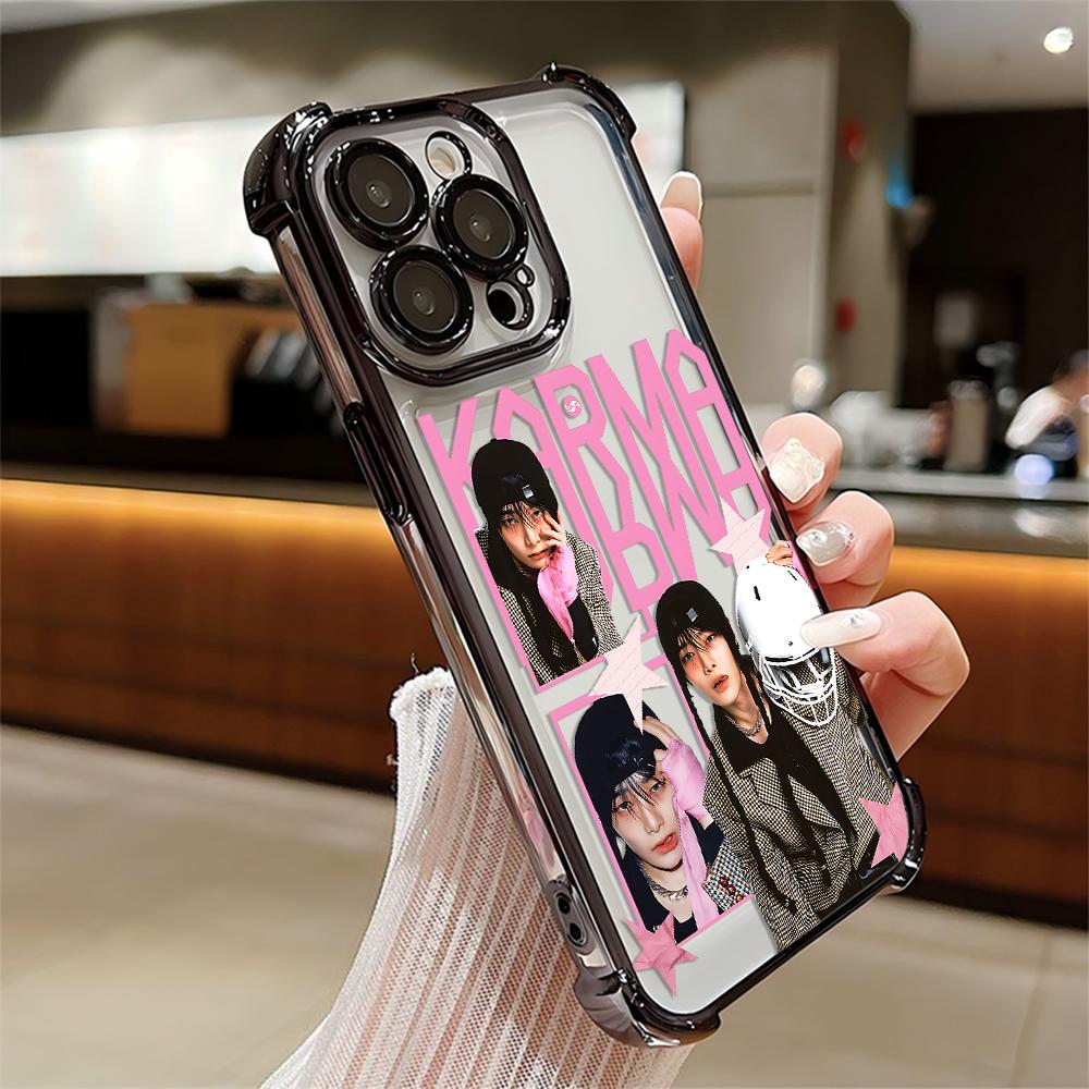 Чехол для телефона с покрытием S-Stray-K-Kids-s Skzoos Kpop Для iPhone 17 16 15 14 13 12 11 Pro Max X XR XSMax 7 8 Mini Air Plus Противоударный iPhone 16e gray