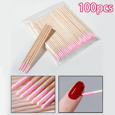 100Pcs Disposable Eyelash Brushes Swab Microbrush Eyelash Extension Tools Individual Eyelashes Removing Tools Applicators