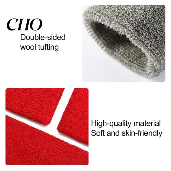 Sweat Absorbent Wristband Terry Cloth Wrist Sweatband Breathable Sports Band Men Gym Workout Women Athletic Running Football Volleyball Basketball
