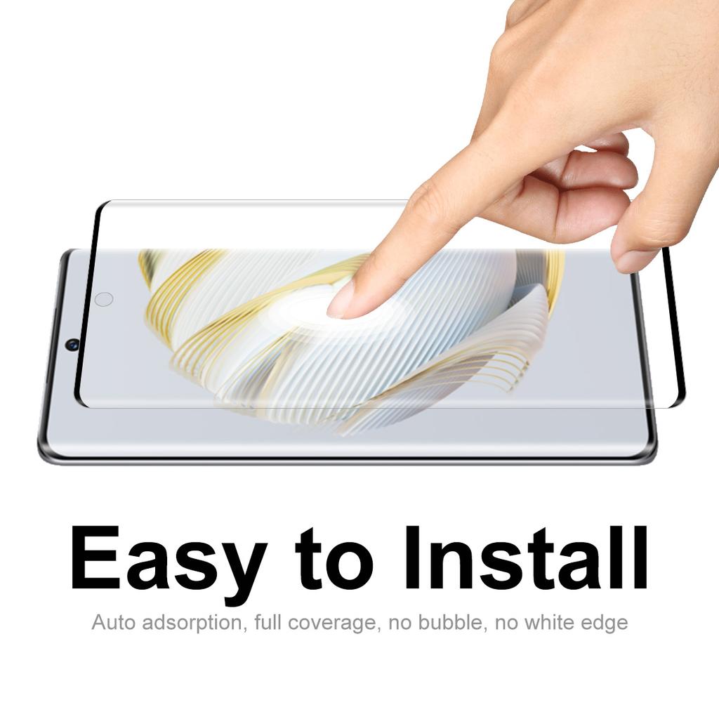 ENKAY HAT PRINCE 2Pcs/Set for Huawei nova 10 4G 3D Curved Tempered Glass Screen Protector Support Fingerprint Unlock