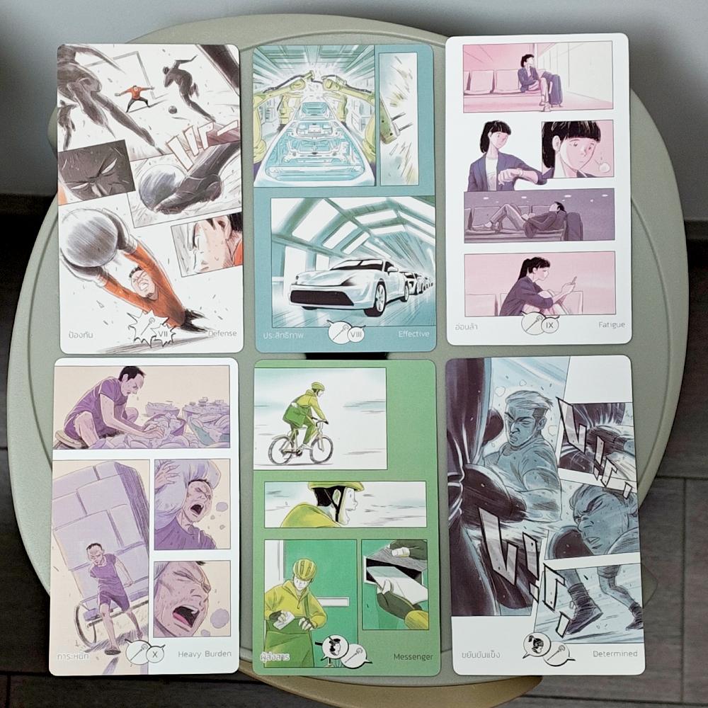 Manga Tarot In Rigid Box 90 Pcs Cards (78 Pcs Tarot Cards + 12 Oracle Cards) 12*7cm Printed On 350GSM Double-embossed Cardstock