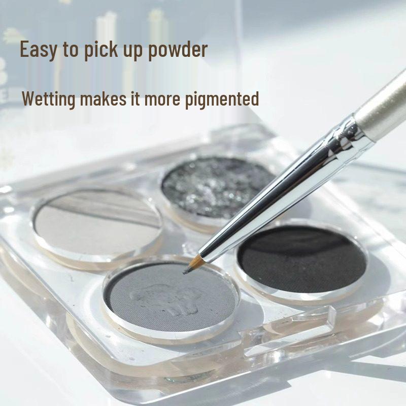 Multipurpose Makeup Brush for Eyeliner, Eyeshadow, and Precision Concealer - Ideal for Under-Eye Bags and Detailed Eye Makeup.