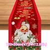 New Year Christmas Table Runner Santa Claus Xmas Bells Christmas Tablecloth Flag Cover Navidad Gift Merry Christmas Decorations