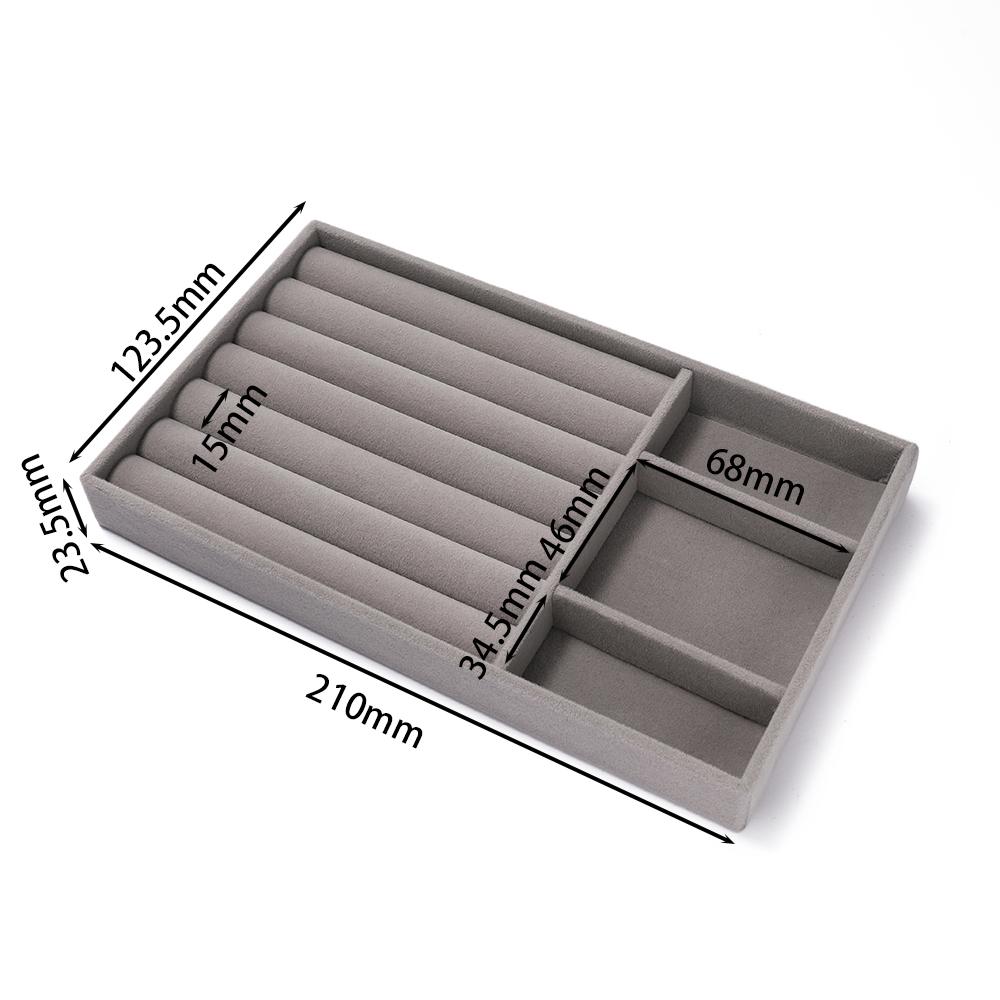 1Pc Jewelry Display Jewelry Storage Tray Jewelry Holder Portable Ring Earrings Necklace Organizer Box