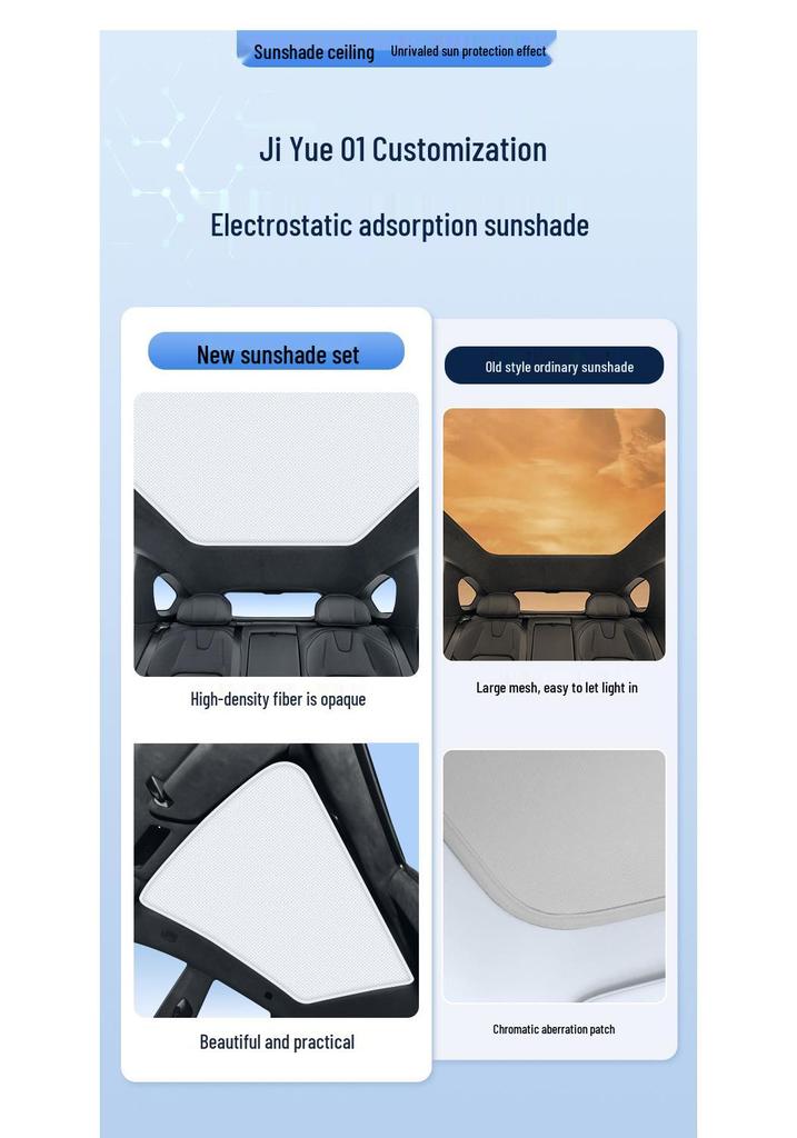 Jiyue 01 Silicone Suction Sunroof Sunshade