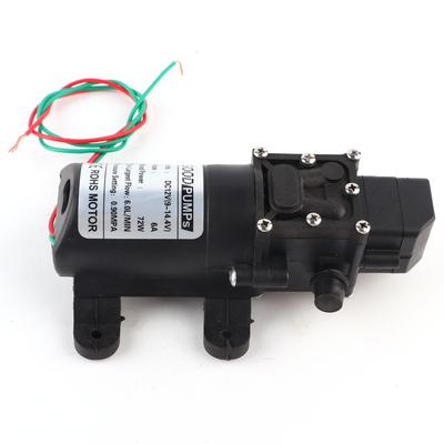 Membránové čerpadlo Mikro 6.0L MIN 0.9MPA Přímé potrubí na obou stranách Pravý vodní výstup 12V72W