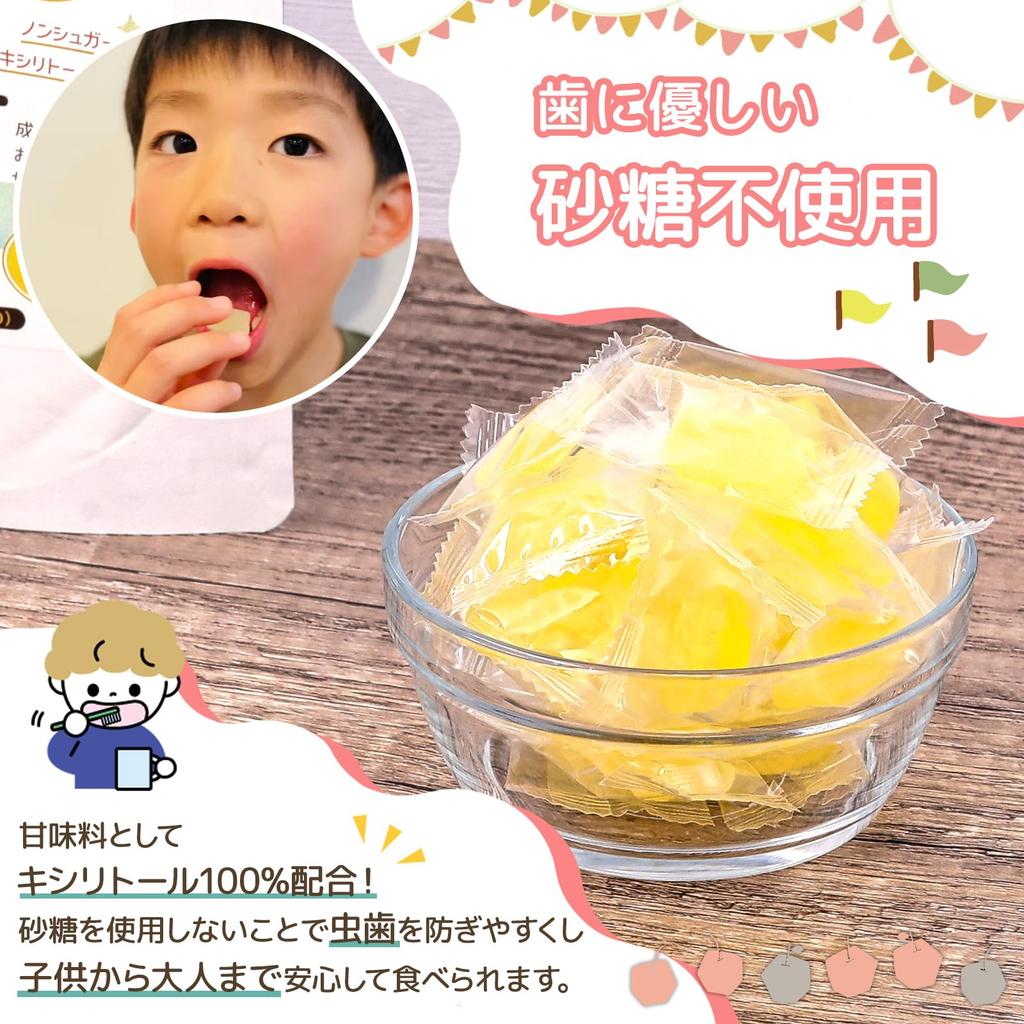 Hug Gummy Orange Nutritional Function Vitamin Lactic Acid Dietary No Xylitol Plus, Flavor, Food, D, Bacteria, Fiber, Sugar, 100% (100 Tablets)