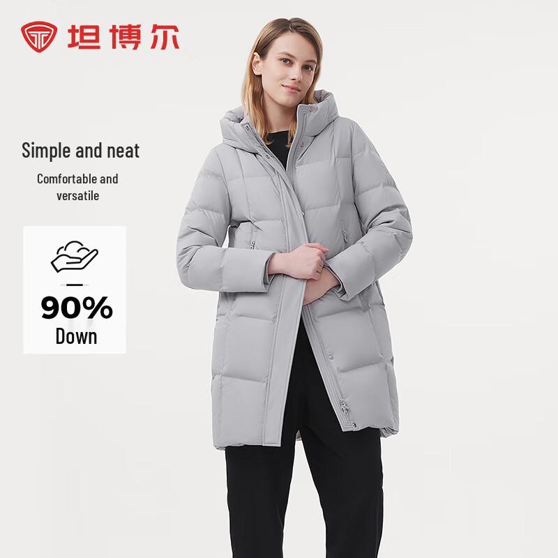 

Tanboer Women s Mid-length Hooded Fashion Down Jacket TBF510756A XL 175