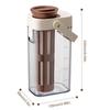 New 1L Cold Brew Coffee Maker Handheld Handle Abs Coffee Cold Brew Bottle With Scale,Tea Infuser Brewing Immersion Coffee Kettle