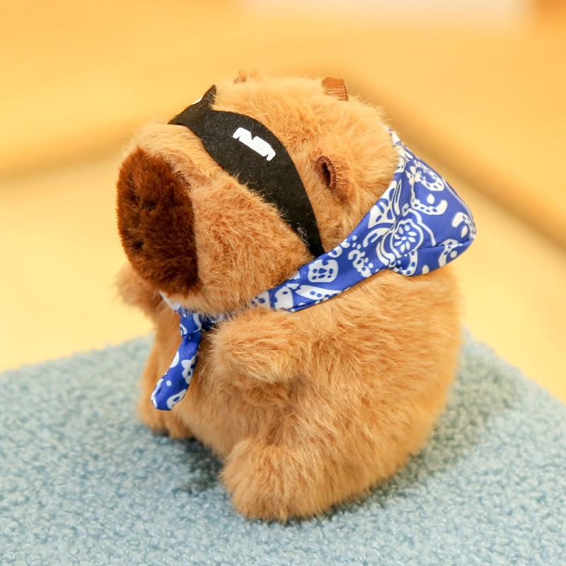 Doll Hair Card Kapibara Doll Pendant Keychain Capybara Plush Toy Trinket Doll