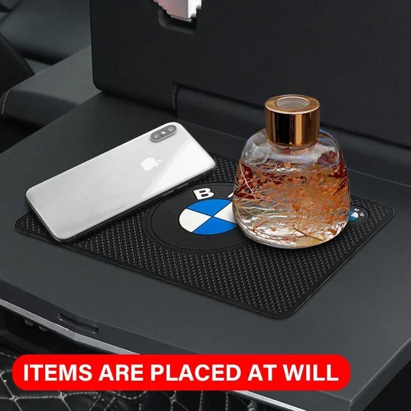 Tappetino Antiscivolo Appiccicoso in PVC per Cruscotto Auto, Pad Gel Appiccicoso Antiscivolo per BMW M E46 E90 E60 F30 F10 E39 E36 F20 E92 E87 E92