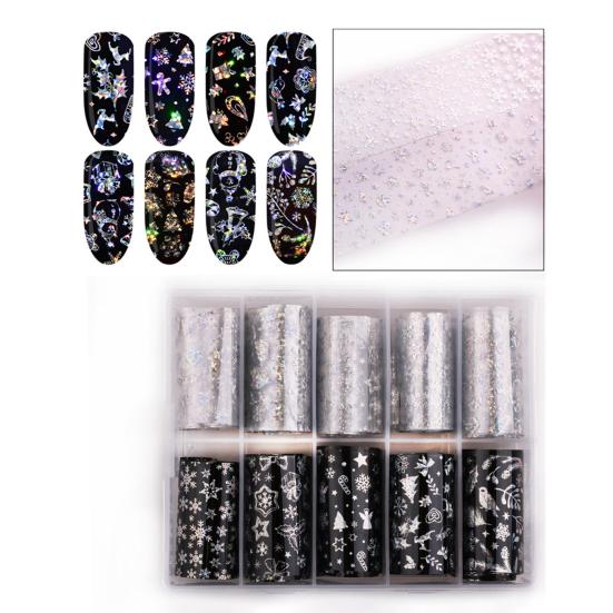 Zarte Nagelaufkleber, abnehmbar, selbstklebend