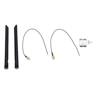NGFF M.2 WiFi 6E Wireless Card 2.4G 5G Dual Band 1800Mbps Bluetooth 5.2 PC Network Adapter with Dual 8DB Antenna