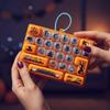 26 Key Decompression Button Toy Cute Design Halloween Keyboard Keychain  Popular Pendant