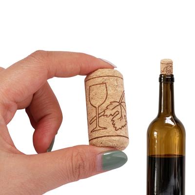 10Pcs High Density Material Wood Wine Corks Stopper 22mm Sealing Plug  Home Brewing Wine
