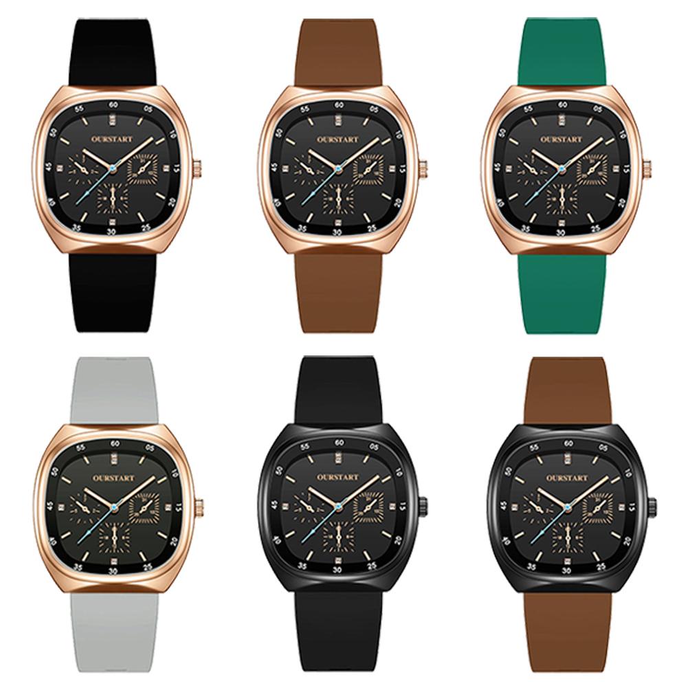 Weiche Mode Damenuhr Strassbesetzt Quarz Silikonband für Herren- und Damenuhren Quarzuhr Armbanduhr